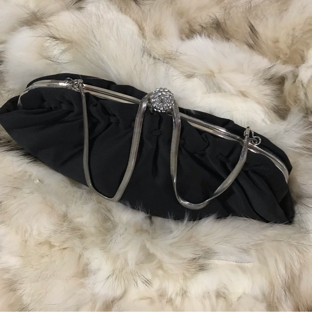 Black evening clutch